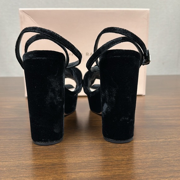 Loeffler Randall Fae Platform Sandal in Black Velvet - Picture 7 of 14